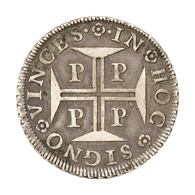 D. Pedro II - Cruzado Prata 1690 Porto