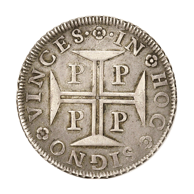 D. Pedro II - Cruzado Prata 1690 Porto