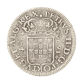 D. Pedro II - Cruzado Prata 1692