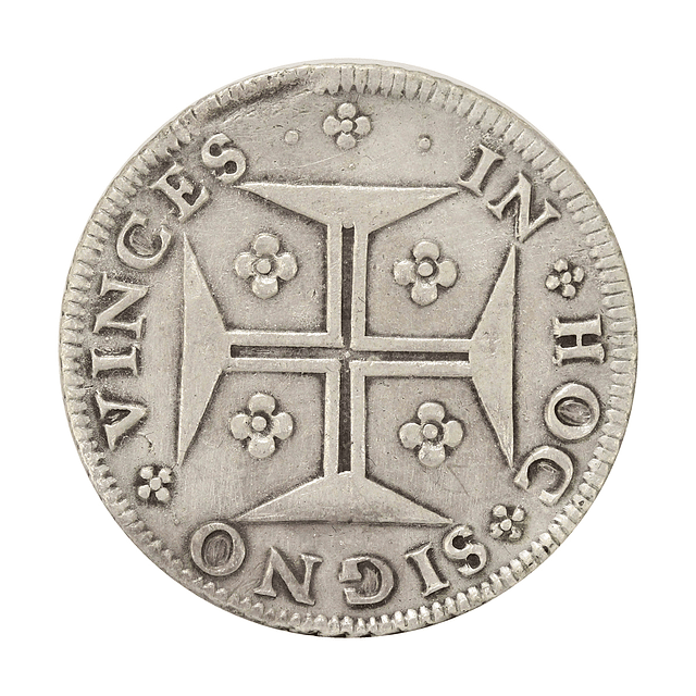 D. Pedro II - Cruzado Prata 1696