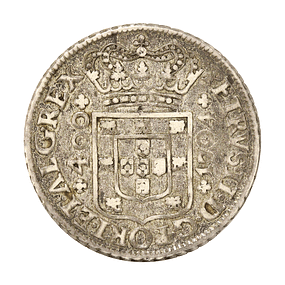 D. Pedro II - Cruzado Prata 1704