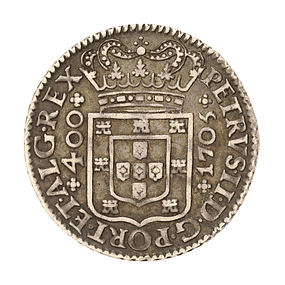 D. Pedro II - Cruzado Prata 1705