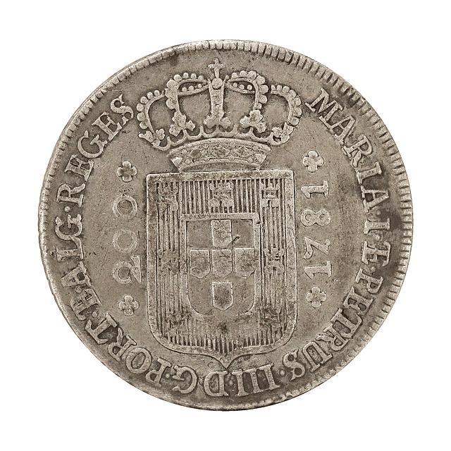D. Maria I e Pedro III - 12 Vinténs 240 Reis 1781