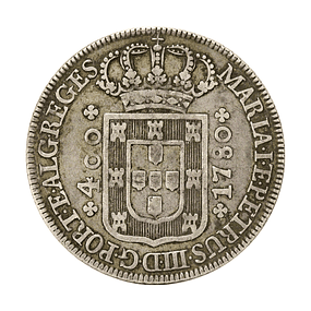 D. Maria I e Pedro III - Cruzado 480 Reis 1780