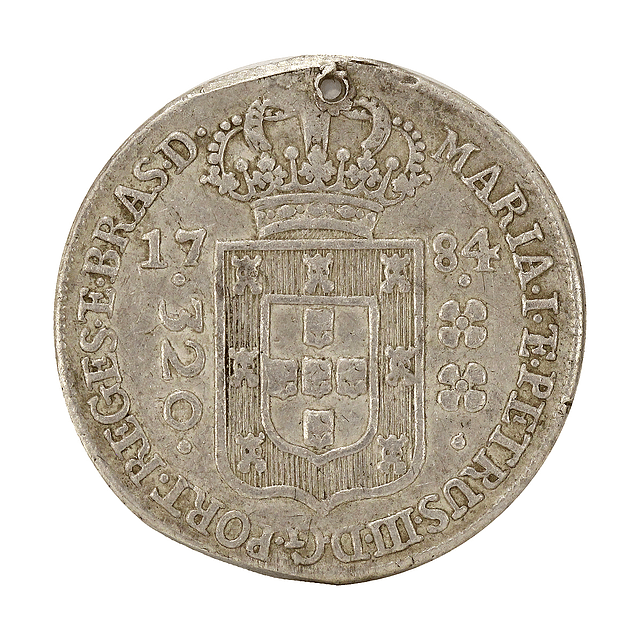 D. Maria I e Pedro III - Brasil 320 Reis 1784