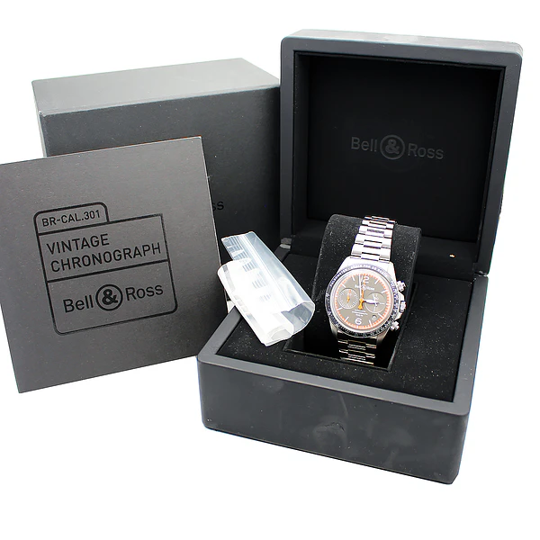 Imagem 9 de Bell & Ross Br V2-94 Chronograph Ref. BRV294-ORA-ST/SST