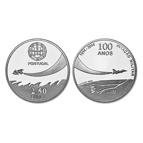 2.50 Euro 100 Anos da Aviação Militar 2014