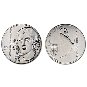 5.00 Euro Rainha D. Catarina de Bragança 2016