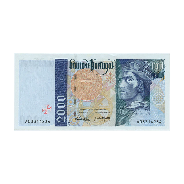 2000 Escudos Bartolomeu Dias 21.09.1995