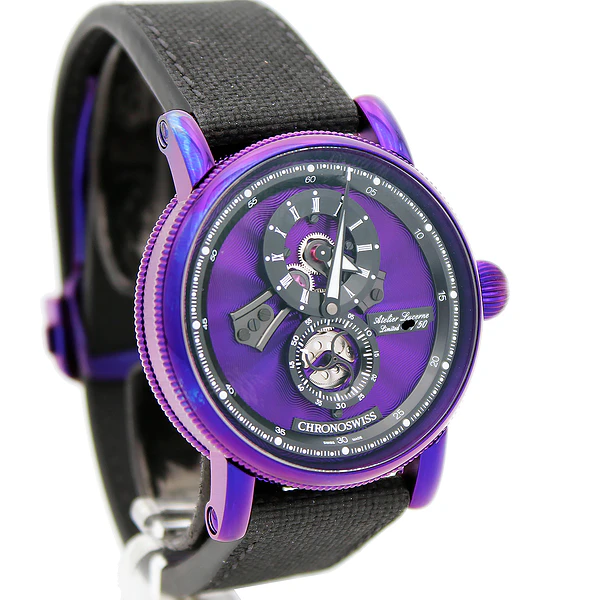 Imagem 5 de Chronoswiss Flying Regulator Open Gear Purple Ed.Limitada Ref. CH-8758.1 PUBK