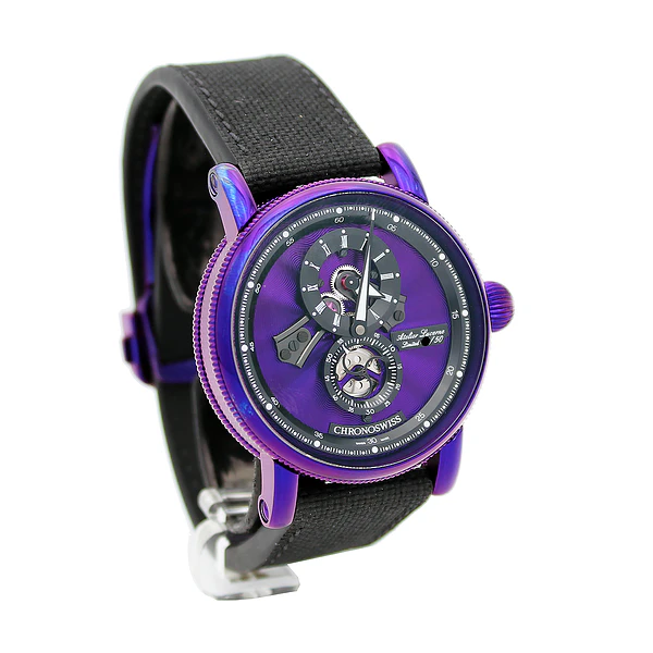 Imagem 6 de Chronoswiss Flying Regulator Open Gear Purple Ed.Limitada Ref. CH-8758.1 PUBK