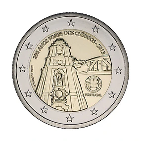 2.00 Euros 250 Anos da Torre dos Clérigos 2013