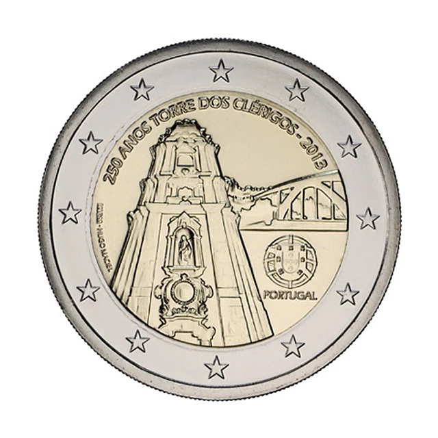 2.00 Euros 250 Anos da Torre dos Clérigos 2013