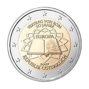 Áustria - 2.00 Euros 50º Aniversário do Tratado de Roma 2007