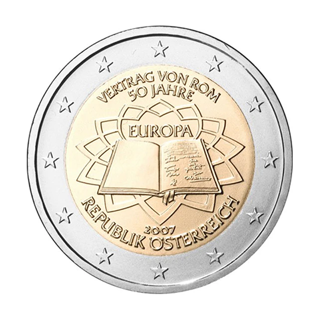 Áustria - 2.00 Euros 50º Aniversário do Tratado de Roma 2007