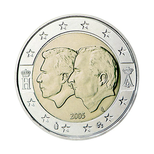 Bélgica - 2.00 Euros União Económica Bélgica-Luxemburgo 2005