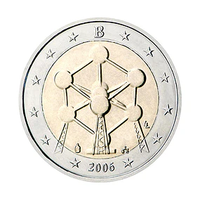 Bélgica - 2.00 Euros Renovação do Atomo em Bruxelas 2006