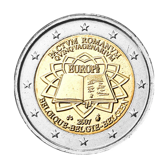Bélgica - 2.00 Euros 50º Aniversário do Tratado de Roma 2007