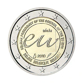 Bélgica - 2.00 Euros Presidência Belga do Conselho da União Europeia em 2010