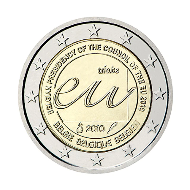 Bélgica - 2.00 Euros Presidência Belga do Conselho da União Europeia em 2010