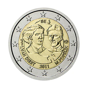 Bélgica - 2.00 Euros 100º aniversário do Dia Internacional da Mulher 2011