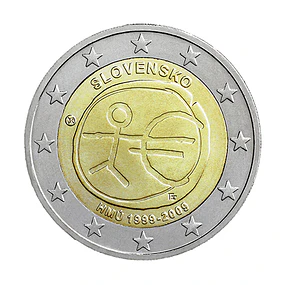 Eslováquia - 2.00 Euros 10º Aniversário da Introdução do Euro 2009