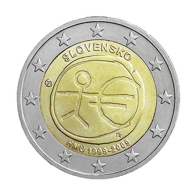 Eslováquia - 2.00 Euros 10º Aniversário da Introdução do Euro 2009