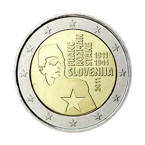 Eslovénia - 2.00 Euros 2011 - 100º aniversário do nascimento de Franc Rozman 