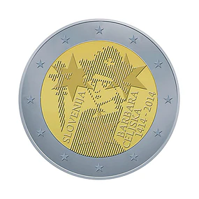 Eslovénia - 2.00 Euros 2014 - 600º Aniversário da Coroação de Bárbara de Cilli