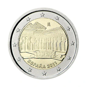 Espanha - 2.00 Euros 2011 - Alhambra de Granada 
