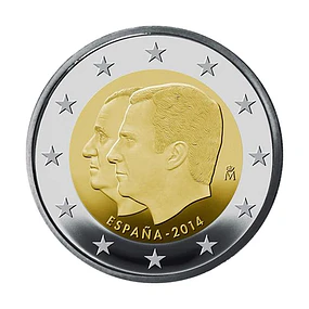 Espanha - 2.00 Euros Juan Carlos/Felipe VI 2014