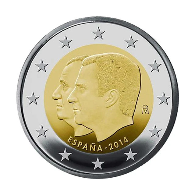 Espanha - 2.00 Euros Juan Carlos/Felipe VI 2014