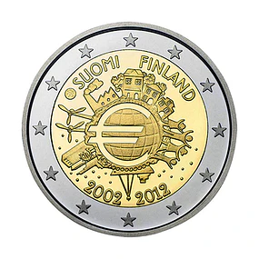 Finlândia - 2.00 Euros 10 anos de euro 2012