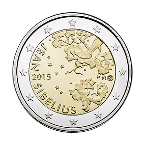 Finlândia - 2.00 Euros Jean Sibelius 2015