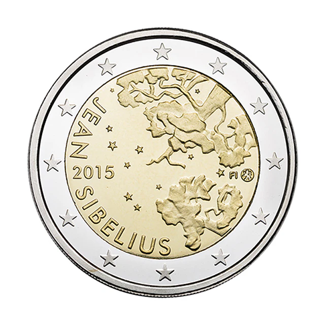 Finlândia - 2.00 Euros Jean Sibelius 2015