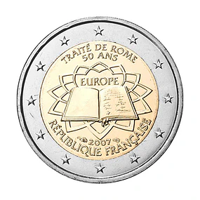 França - 2.00 Euros 2007 - 50º Aniversário do Tratado de Roma 