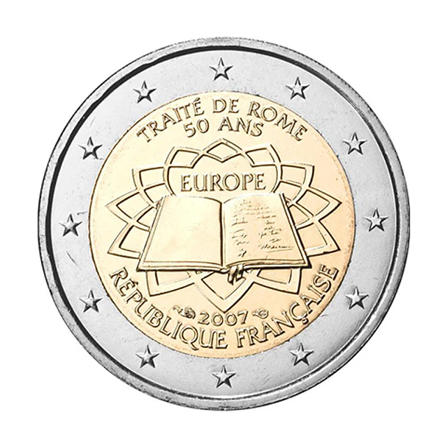 França - 2.00 Euros 2007 - 50º Aniversário do Tratado de Roma 