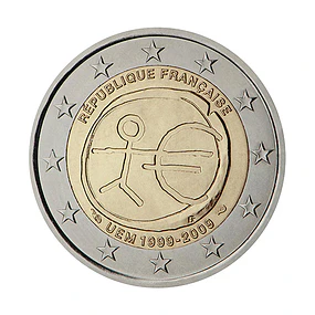 França - 2.00 Euros 2009 - 10º Aniversário da Introdução do Euro 