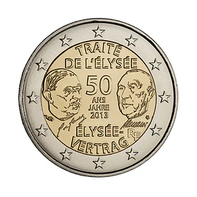 França - 2.00 Euros 2013 - 50 anos do Tratado do Eliseu 