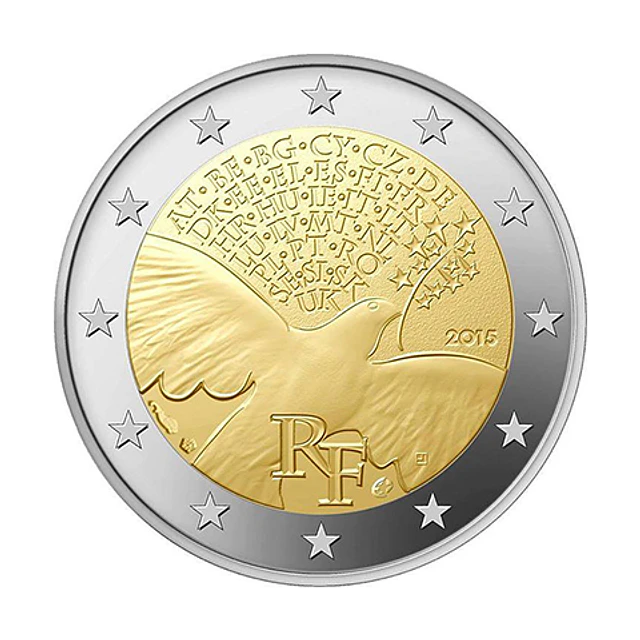 França - 2.00 Euros 2015 - 70 anos das Nações Unidas 