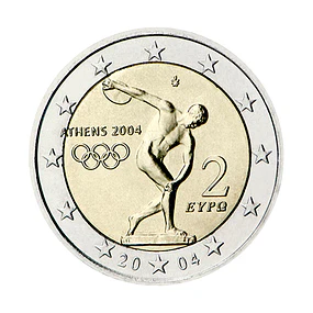 Grécia - 2.00 Euros 2004 - Jogos Olímpicos de Verão em Atenas 