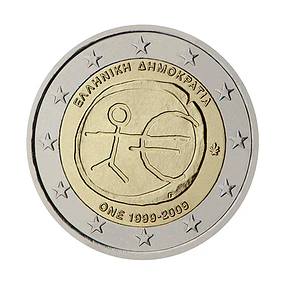 Grécia - 2.00 Euros 2009 - 10º Aniversário da Introdução do Euro 