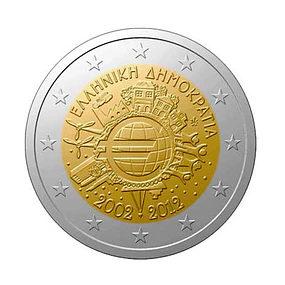 Grécia - 2.00 Euros 2012 - 10 anos de euro 