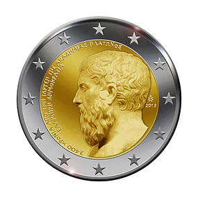 Grécia - 2.00 Euros 2013 - 2.400º Aniversário da Fundação da Academia de Platão 