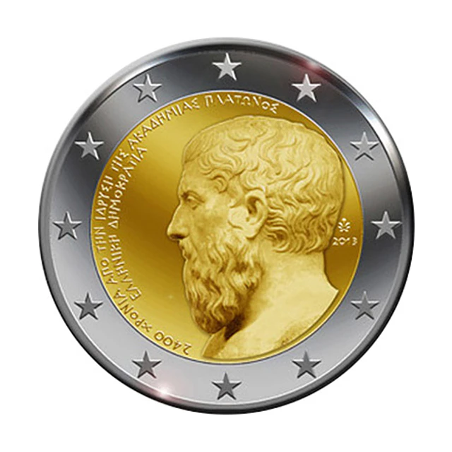 Grécia - 2.00 Euros 2013 - 2.400º Aniversário da Fundação da Academia de Platão 