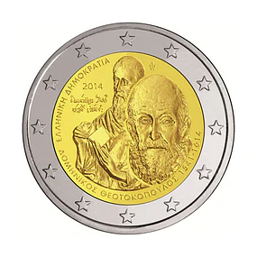 Grécia - 2.00 Euros 2014 - 400 Anos da Morte de Domenikos Theotokopoulos 