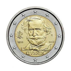 Itália - 2.00 Euros 2013 - 200º aniversário do nascimento de Giuseppe Verdi 