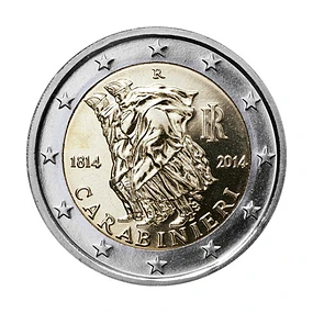 Itália - 2.00 Euros 2014 - 200º Aniversário dos Carabinieri 