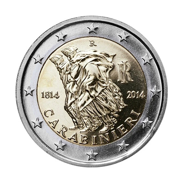Itália - 2.00 Euros 2014 - 200º Aniversário dos Carabinieri 