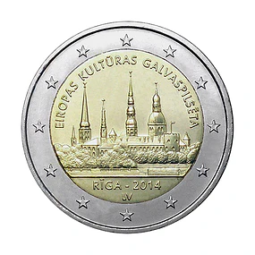 Letónia - 2.00 Euros Riga 2014